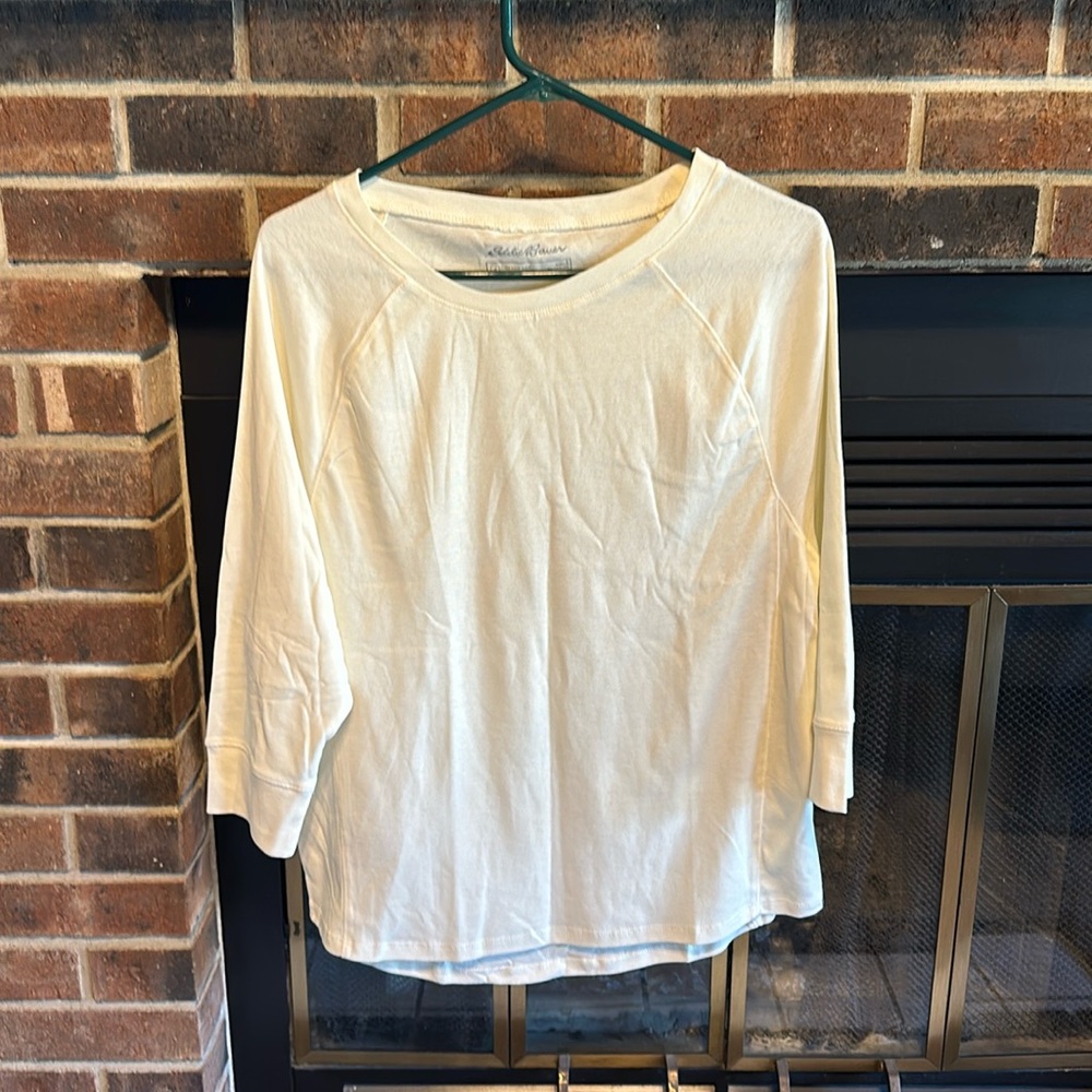 NWT Eddie Bauer Favorite 3/4 Length Sleeve Too